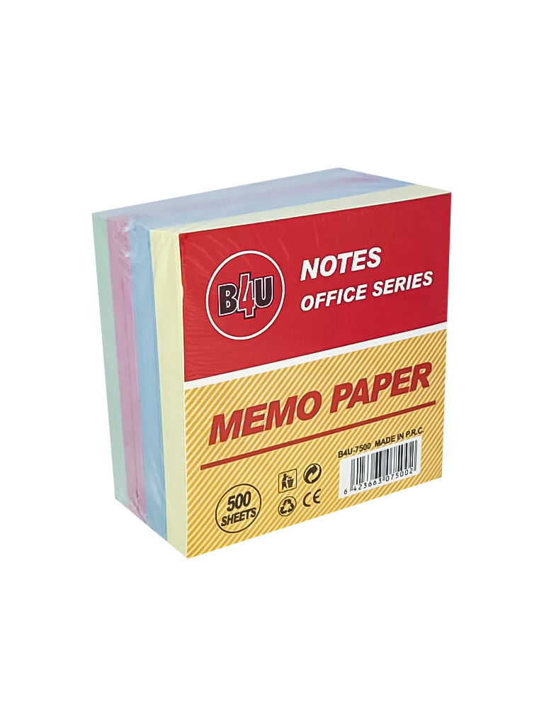 Cub color 9x9 cm hartie hartie 70 grame 500 coli/cub b4u